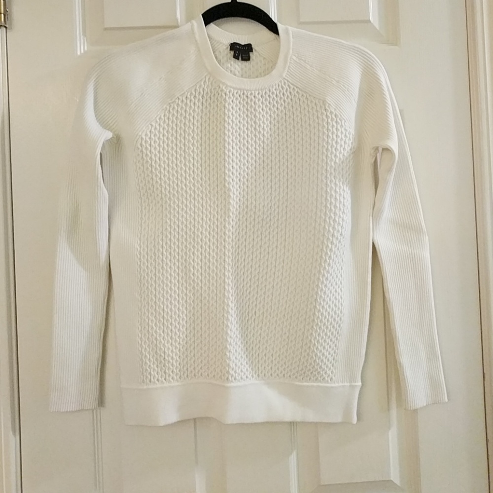 Theory Valerian Enchanted white sweater size s/p